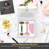 Authentic Jade Roller For Face, Rose Quartz Roller and Gua Sha Facial Tool Set