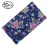 50PCS Disposable Face Mask for Women,Fashion Flowers Printed Dust Masks