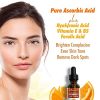 Skin with the Ebanel Skincare Bundle: Charcoal Peel Off Mask, Vitamin C Serum, Hyaluronic Acid Peptide Serum, and Retinol Serum