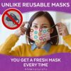 Donut Mask (50 Pack) - Premium 3-PLY Fun Masks for Women