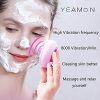 Facial Cleansing Brush, Rechargeable Electric Ring Buckle