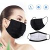 Black Disposable Face Mouth Protection for Men 50Pcs