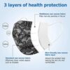 Disposable Face Mask Leopard and Lace - 50Pcs 3-Ply Breathable