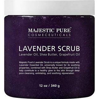 Lavender Oil Body Scrub Exfoliator with Shea Butter and Grapefruit Oil