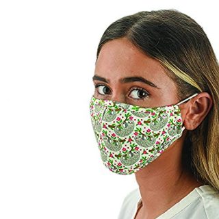 3-Layer Washable Face Mask with Filters & Nose Bridge - Sloths