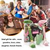 Face Jade Roller & Rose Quartz Roller & Gua Sha Scraping Massage Tool