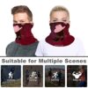 Neck Gaiter Face Mask - Your Ultimate Sun Protection and Style Companion in Cowgirl Boots Hat Butterfly Burgundy
