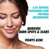 Skin with the Ebanel Skincare Bundle: Charcoal Peel Off Mask, Vitamin C Serum, Hyaluronic Acid Peptide Serum, and Retinol Serum