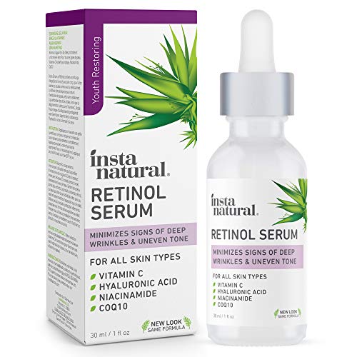 InstaNatural Retinol Serum - Anti Wrinkle Anti Aging Facial Serum