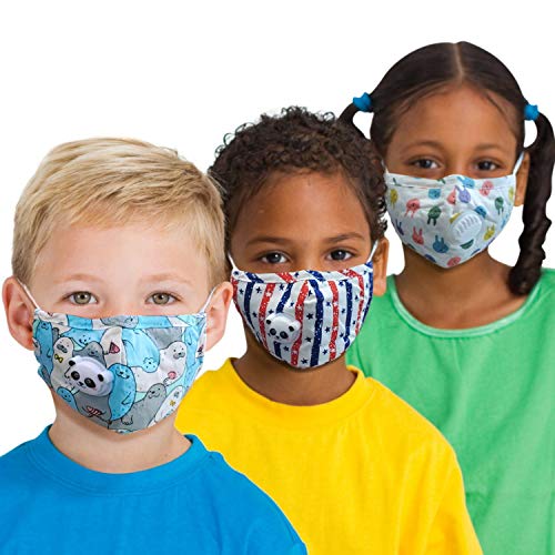 LaLaMe Kids Cotton Facial Covering | Washable & Reusable Children Face Shield