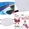 5 Pack Christmas Reusable Facial Protection Cover with Santa Claus Reindeer