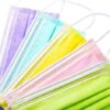 Disposable Face Masks with Designs for Women, 50PCS 3 Layer
