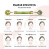 4 Pieces Jade Roller Facial Ridged Roller Kits Skin Roller