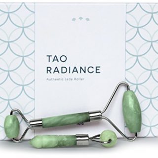 Tao Radiance Anti Aging Best 100% Real Jade Roller for Face, Neck