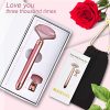 Upgrade 2 in 1 Vibrating Jade Facial Massager Roller