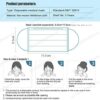 50PCS Butterfly Printed Black Disposable_Face_Masks for Adult
