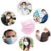Disposable Face Mask, 3 Layer Disposable Masks Five Color Masks