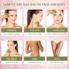 Jade Roller For Face, Anself Natural Gua Sha Massage Tool