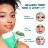 Jade Roller and Ice Roller 2 In 1 Set - Premium Face Roller and Jade Roller