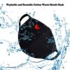 2 Pack Cotton Face Cover- Unisex Cute Heart Mouth Cover