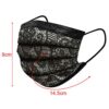 50Pcs Adult Disposable 3-Ply Face Macks with lace printing breathable