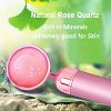2 in 1 Electric Jade Roller Facial Massager Nature Rose Quartz