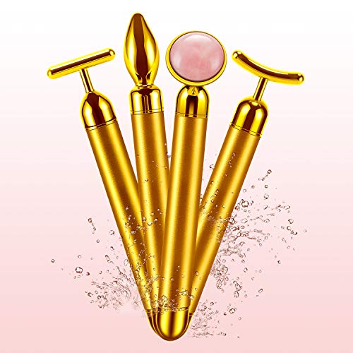 4-in-1 Beauty Bar 24k Golden Pulse Face Massager