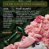 Authentic Jade Roller, Natural Rose Quartz Roller and Gua Sha