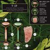 Authentic Jade Roller For Face, Rose Quartz Roller and Gua Sha Facial Tool Set