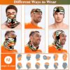 6 Pieces Summer UV Protection Face Cover Neck Gaiter Bandana