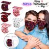 50pcs Disposable Face_𝐌𝐀𝐒𝐊, Valentine's Day Face_𝐌𝐀𝐒𝐊 for Adult