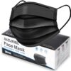 Face Mask Black, Disposable Face Masks, 3 Layer Design Protection