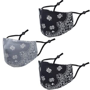 Face Cover Bandana, Soft Cotton Fabric Mask Half Face Protective