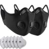 BASE CAMP M Plus Dust Face Mask with 6 Activated Carbon Filters