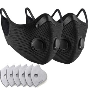 BASE CAMP M Plus Dust Face Mask with 6 Activated Carbon Filters