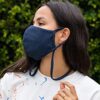 Adjustable Ear Loops Pack of 3 Soft Fabric Face Masks
