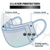 Cloth Designer Reusable Face Mask Women Female, Lanyard Strap Clip